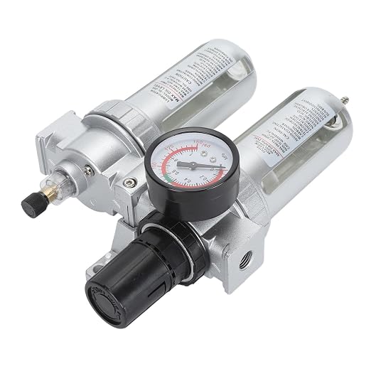 1/4 Inch Aluminum Alloy Air Filter Pressure Regulator, Compressed Air Line - Image 6
