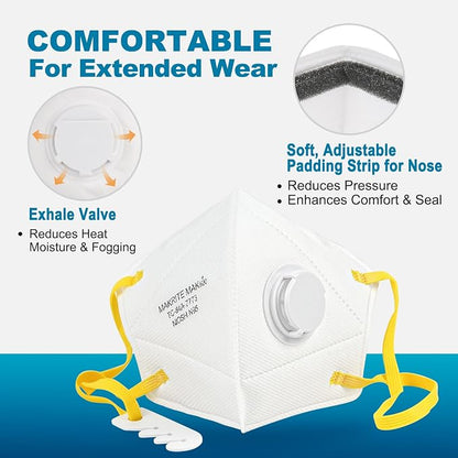 LotFancy N95 Mask for Adults, NIOSH Particulate Respirator, N95 Face Mask for - Image 3