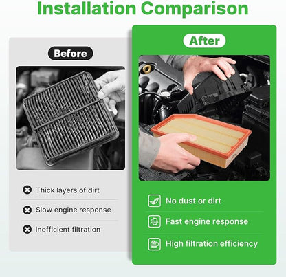 Engine+Cabin Air Filters Set Fit - Image 5