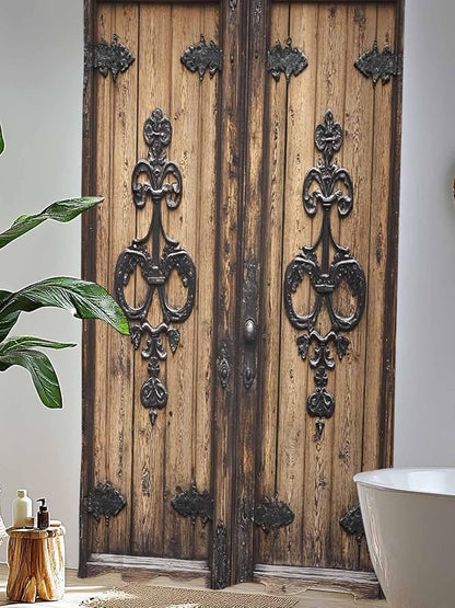 Sheer Curtains 96 Inches Long, Barn Door Semi Sheer Curtains Light Filtering - Image 4