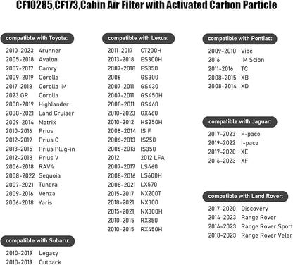 CF10285, Cabin Air Filter with Activated Carbon Particle - Image 6