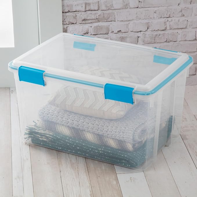 Sterilite 8-Pack Gasket Box, Weather-Resistant Storage Bins - Image 7