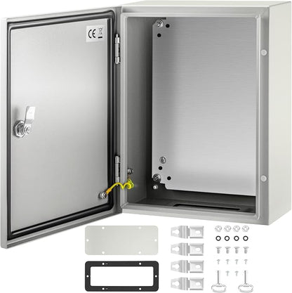 VEVOR Electrical Enclosure Box, Carbon Steel Hinged Junction Box, IP66 by VEVOR