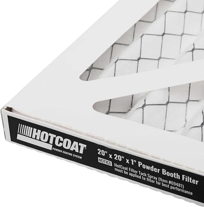 Eastwood HotCoat 20"x20"x1" Replacement Powder Coating Booth Filter | 10 Pack - Image 5