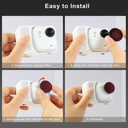 Haoge Filter Set for Insta360 GO Ultra, Includes CPL, and Screen Protector - Image 5