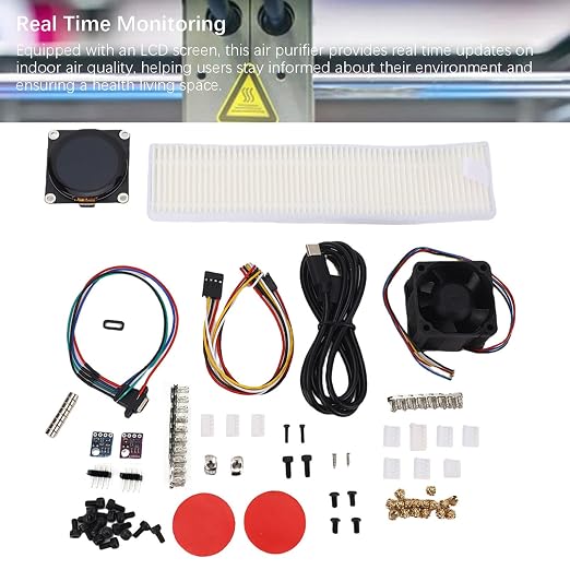 Fafeicy 3D Printer Air Filter, LCD Display Real Time Monitoring - Image 7