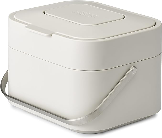 Joseph Joseph Stack Kitchen Food Intelligent Waste Compost Caddy Recycling Bin - Image 2