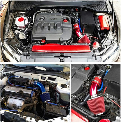 Cone Air Filter 3 Inch Inlet, Clamp-on 76mm/3" Cold Air Intake Filter, Washable - Image 5