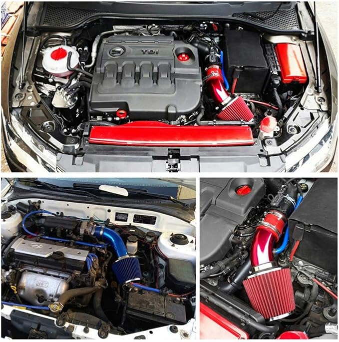 Universal 3" Inlet Cold Intake, Dry Clamp-on Air Filter - Image 5