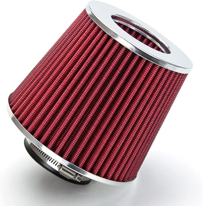 Rtunes Racing Universal Clamp-On Air Filter, Standard Cone, Dry Washable Design by RtunesRacing