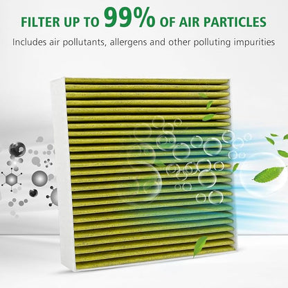3PCS Cabin Engine Air Filter Kit Fits - Image 6