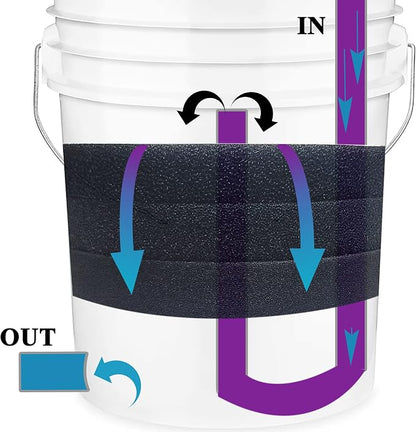 Aquarium Pond 5 Gallon Bucket DIY Bio Sponge Filter Media Pad Rounded 11x11 - Image 4