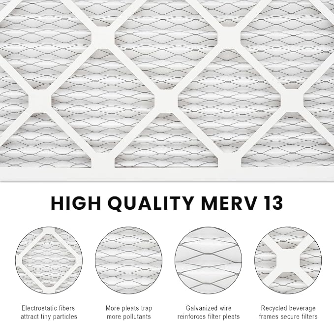 12x12x1 Air Filter MERV 13, HVAC/Furnace AC Filter Replacement, Dust - Image 4