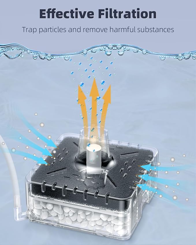 Pawfly Aquarium Sponge Filter, Small Fish Tank Filter - Image 3