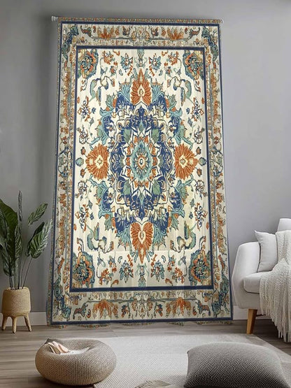 Sheer Curtains 96 Inches Long, Southwest Farmhouse Semi Sheer Curtains Light - Image 2