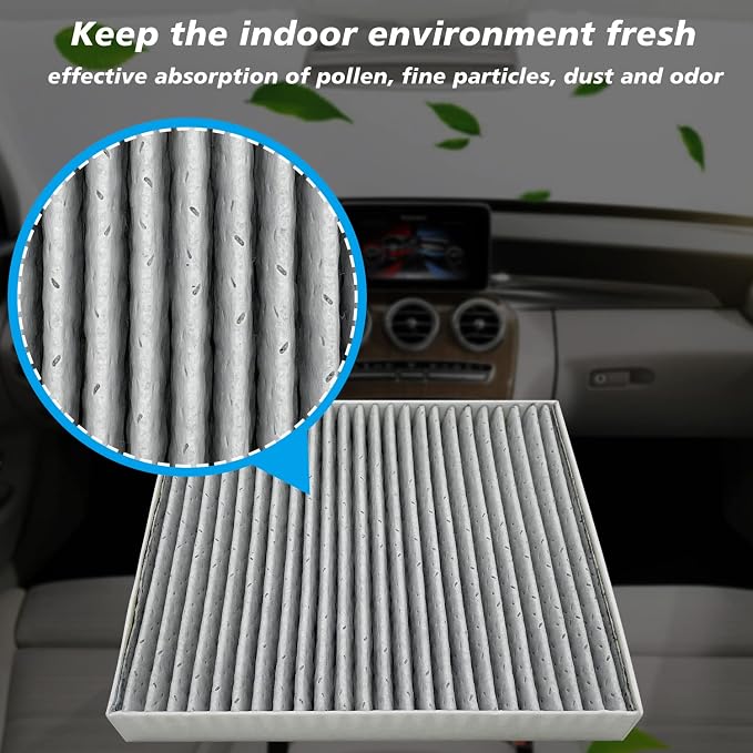 2PCS Cabin Engine Air Filter Kits JM802 JMAA00 Fits - Image 3