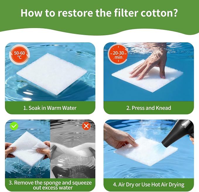 Aquarium Filter Floss 24"x36"x0.13" Filter Floss - Image 7