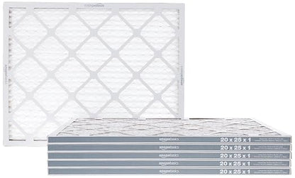 Amazon Basics 20x25x1 Air Filter 6 Pack, MERV 11 AC Furnace Filters by AmazonBasics