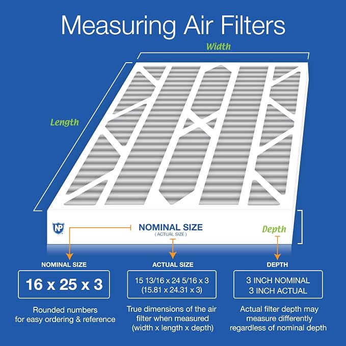 Nordic Pure 16x25x3 MERV 12 Plus Carbon Trion Air Bear Cub Replacement Air - Image 2