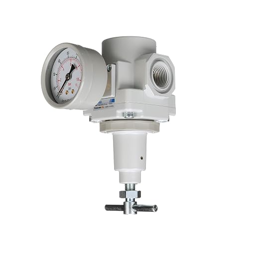 PneumaticPlus SAR400T-N04BG Compressed Air Regulator 1/2" NPT, Gauge & Bracket - Image 3