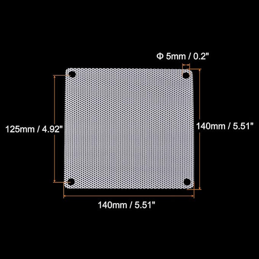 MECCANIXITY 140mm Computer Fan Filter Grills PVC Mesh Dustproof Case Cover - Image 2