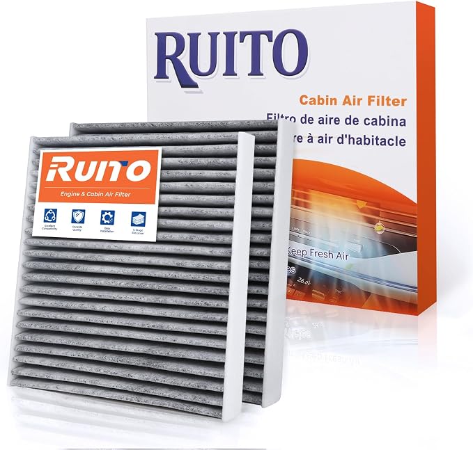 RUITO Cabin Air Filter, Fits 2016-24 Civic, 2017-24 CR-V, 2009-20 Fit, 2016-24 by RUITO