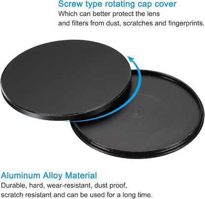 PATIKIL 77mm Lens Cap, Camera Lens Cap Cover Universal Front Metal Lens Filter - Image 4
