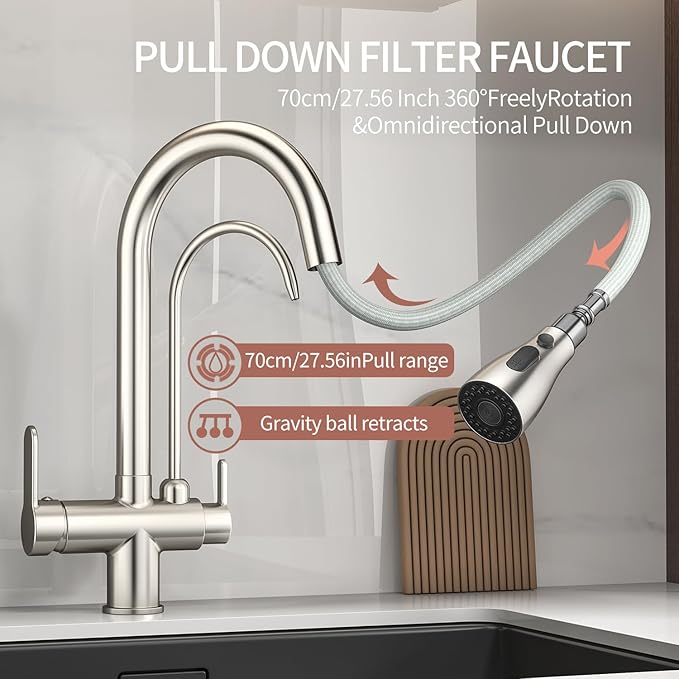 Kitchen Sink Faucet with Pull - Image 2