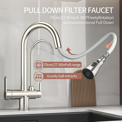 Kitchen Sink Faucet with Pull - Image 2