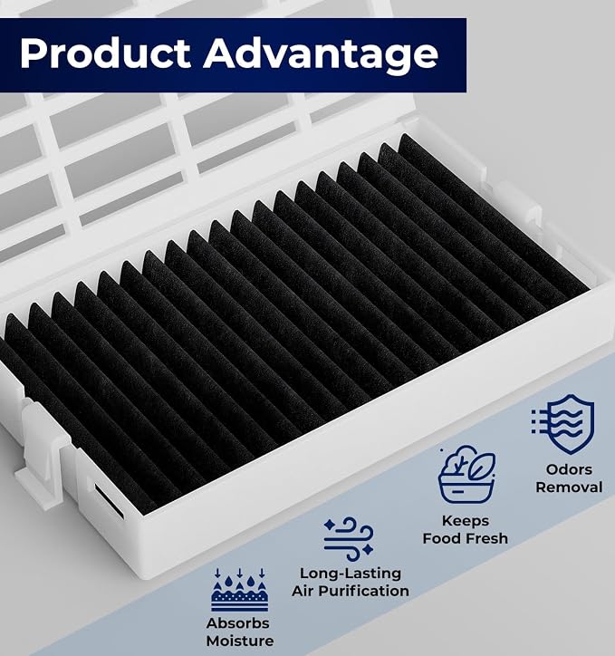 4 PACK W10311524 Refrigerator Air Filter Replacement Compatible - Image 4