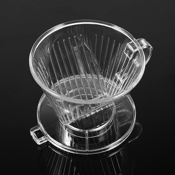 Transparent Cone Shaped Reusable Coffee Filter, Portable Drip Coffee Maker Cup - Image 7