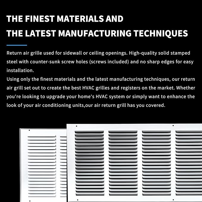 30x14 Return Air Grille, Air Return Vent Cover, Flat Vent Cover, Rejillas De - Image 5
