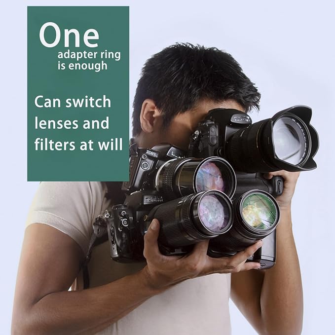 72mm Lens to 55mm Camera Lens Adapter 72mm to 55mm Step Down Ring Adapter Ring - Image 5