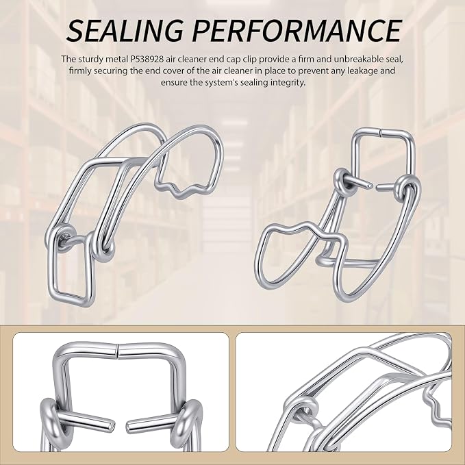 4 Pcs P538928 Air Cleaner End Cap Metal Clip Compatible - Image 5