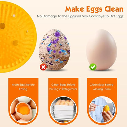 Egg Washer for Fresh Eggs, Silicone Egg Brush Cleaner, Egg Cleaner Scrubber for - Image 4