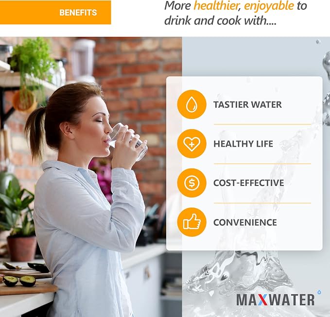 Max Water 20" x 4.5" 10 Micron Sediment Water Filter, Whole House Water Filter - Image 6