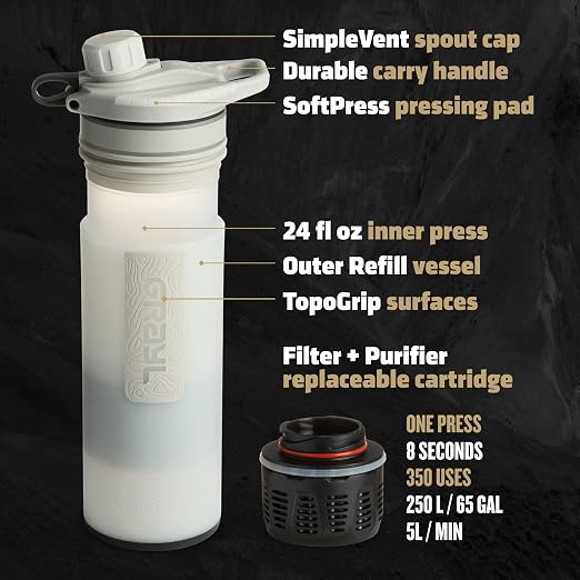 GRAYL GeoPress 24 oz Water Purifier Bottle - Image 3