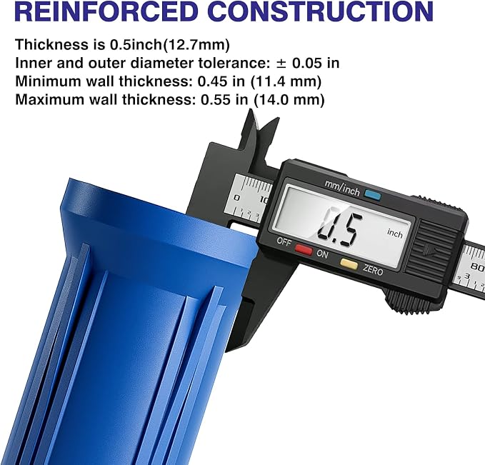 Geekpure 10-Inch Whole House Slim Water Filter Housing - Image 6