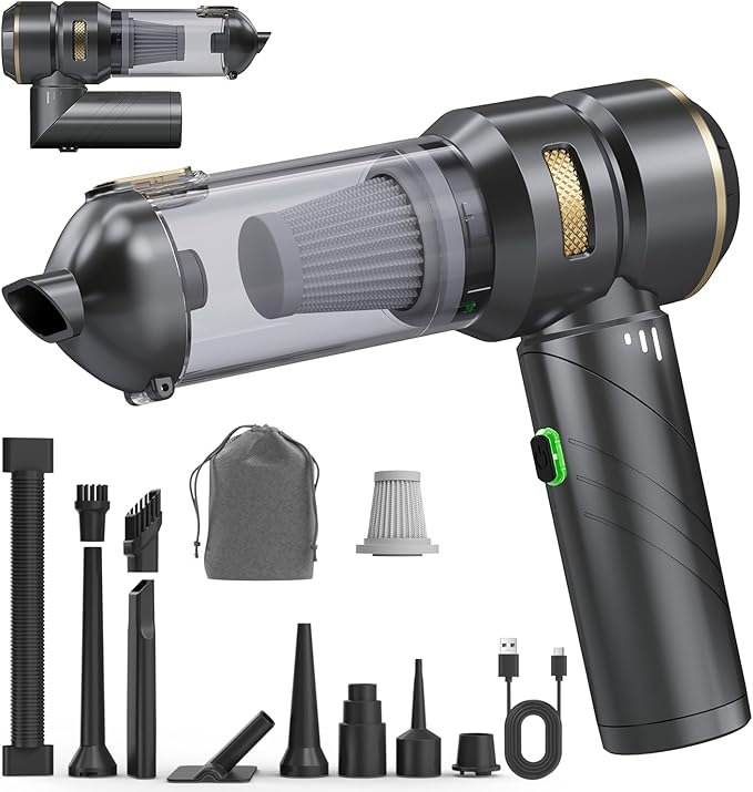Car Vacuum Portable Cordless, Foldable Handheld Vacuum by Unknown