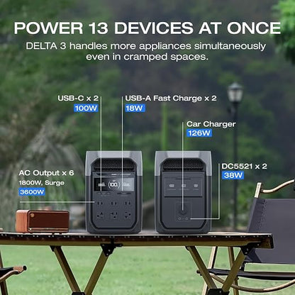 EF ECOFLOW DELTA 3 Portable Power Station, 1024Wh LiFePO4 Battery, Full Charge - Image 4