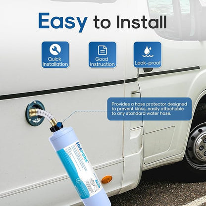 ICEPURE Inline Water Filter for Hose on RV Garden Pool Camper Marine Boat for - Image 6