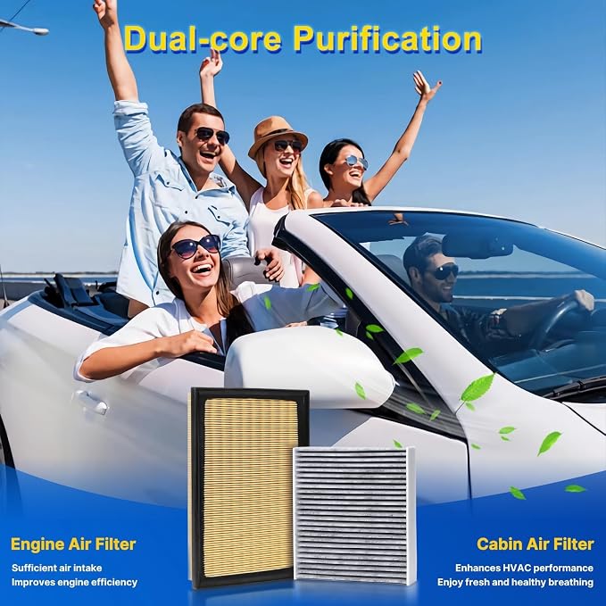 Cabin & Engine Air Filter Kit for 2013-2018 Avalon 2.5L - Image 8