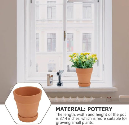 5pcs Red Terracotta Succulent Pots - Image 6