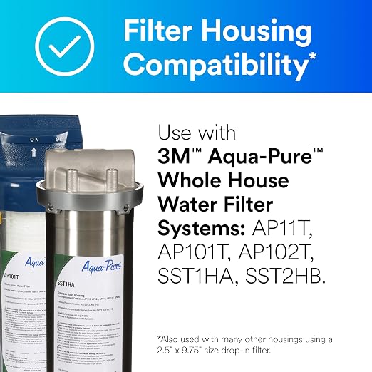 3M Aqua-Pure Whole House Standard Sump Replacement Water Filter Drop-in - Image 2