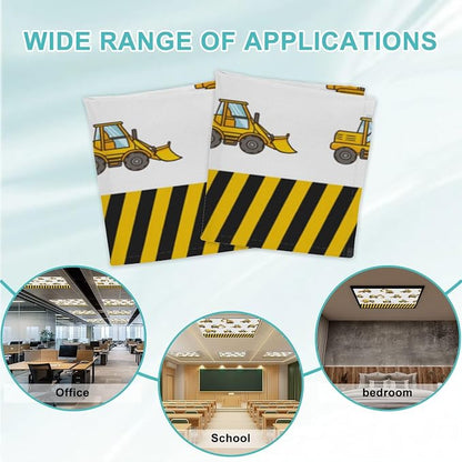 4 Pcs Fluorescent Light Covers for Ceiling Lights Construction Vehicle - Image 7