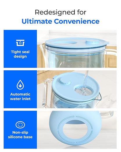 Waterdrop Glass Alkaline Water Filter Pitcher - Image 9