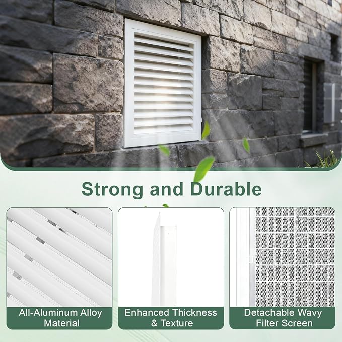 2-Pack 20"x20" Gable Vent - Image 3