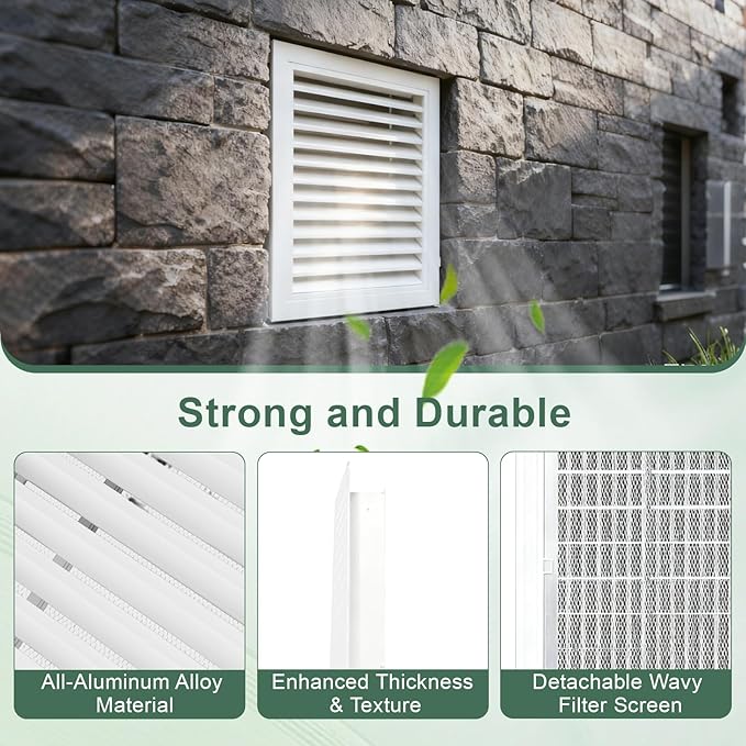 2-Pack 14"x14" Gable Vent - Image 3
