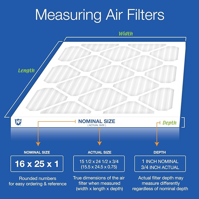 Nordic Pure 16x25x1 Pleated MERV 14 Air Filters 2 Pack - Image 2
