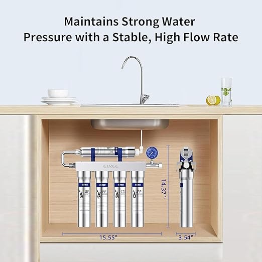 EIREE H502B Under‑Sink Ultrafiltration Water Filter – 0.01 µm Membrane - Image 6